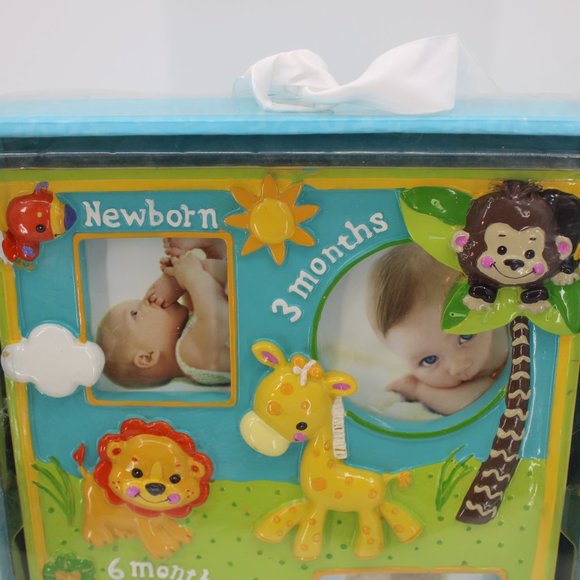 Fisher Price Zoo Animals Picture Frame Milestone 3D Capture Memories - Picture 2 of 4
